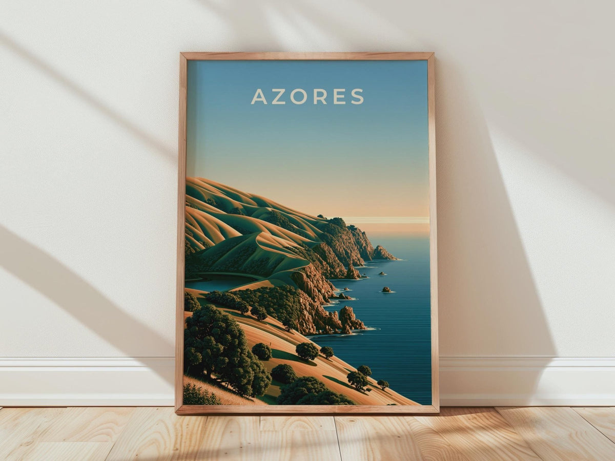 Azores Coastal Landscape Art Print - WanderWall