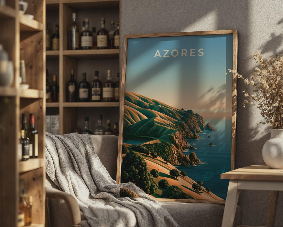 Azores Coastal Landscape Art Print - WanderWall