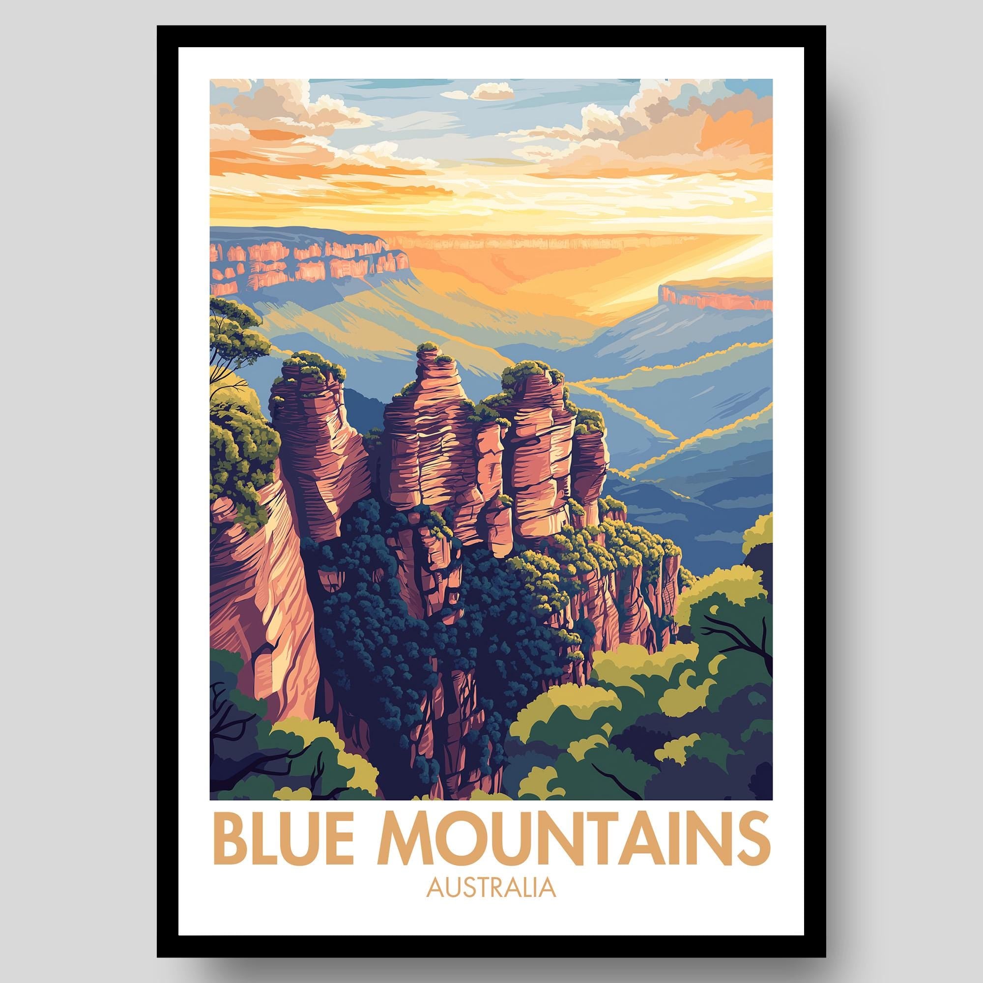 Blue Mountains Poster