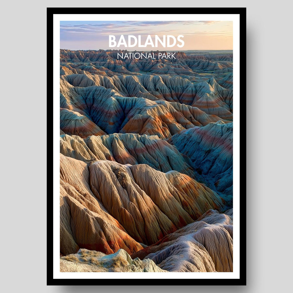 Badlands National Park Poster - WanderWall