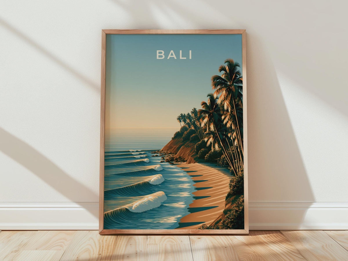 Bali Coastal Tropical Wall Art Print - WanderWall