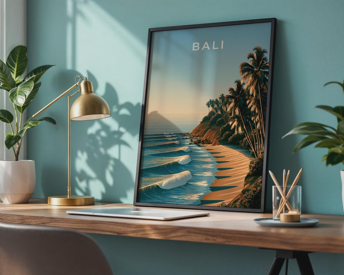 Bali Coastal Tropical Wall Art Print - WanderWall