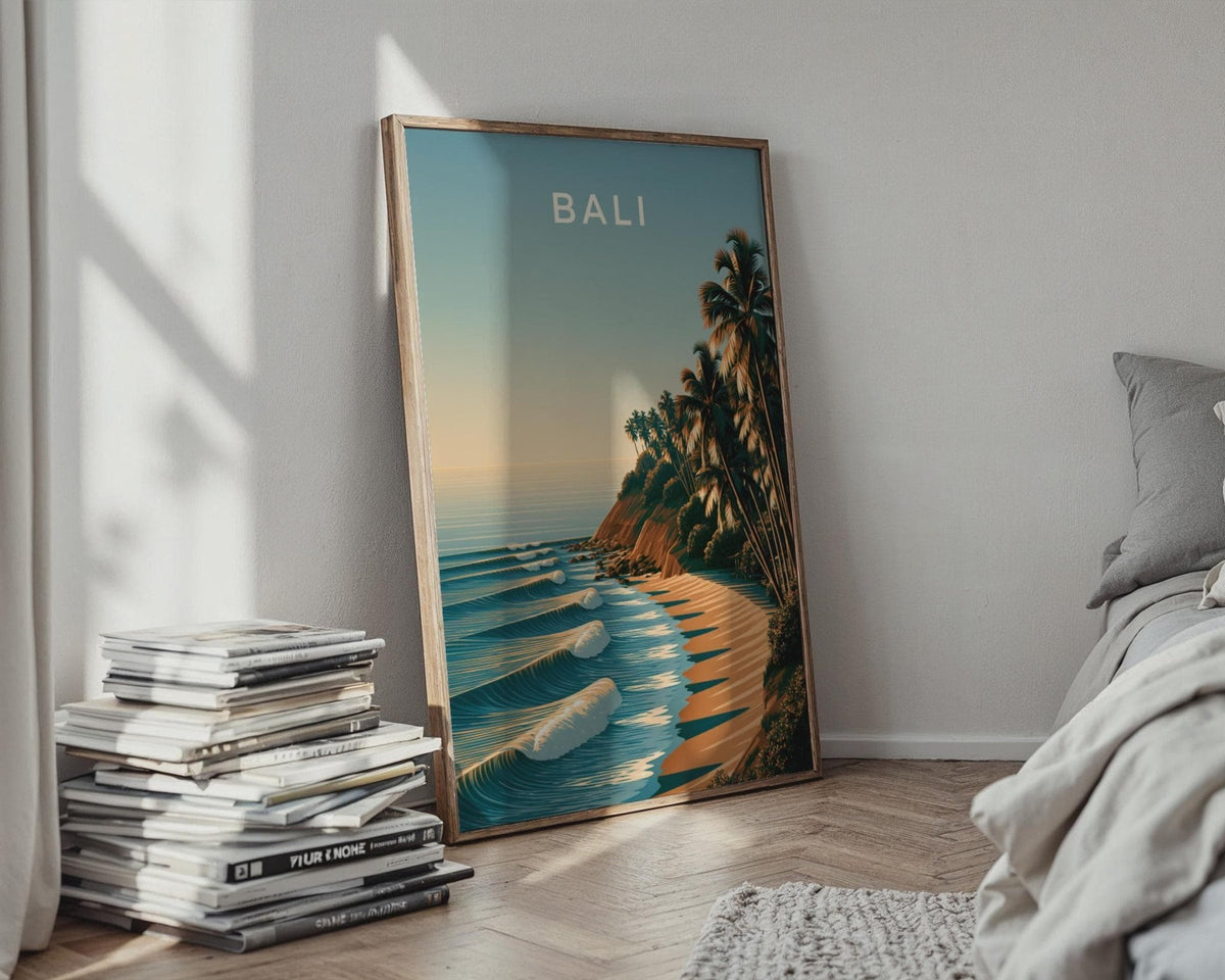 Bali Coastal Tropical Wall Art Print - WanderWall