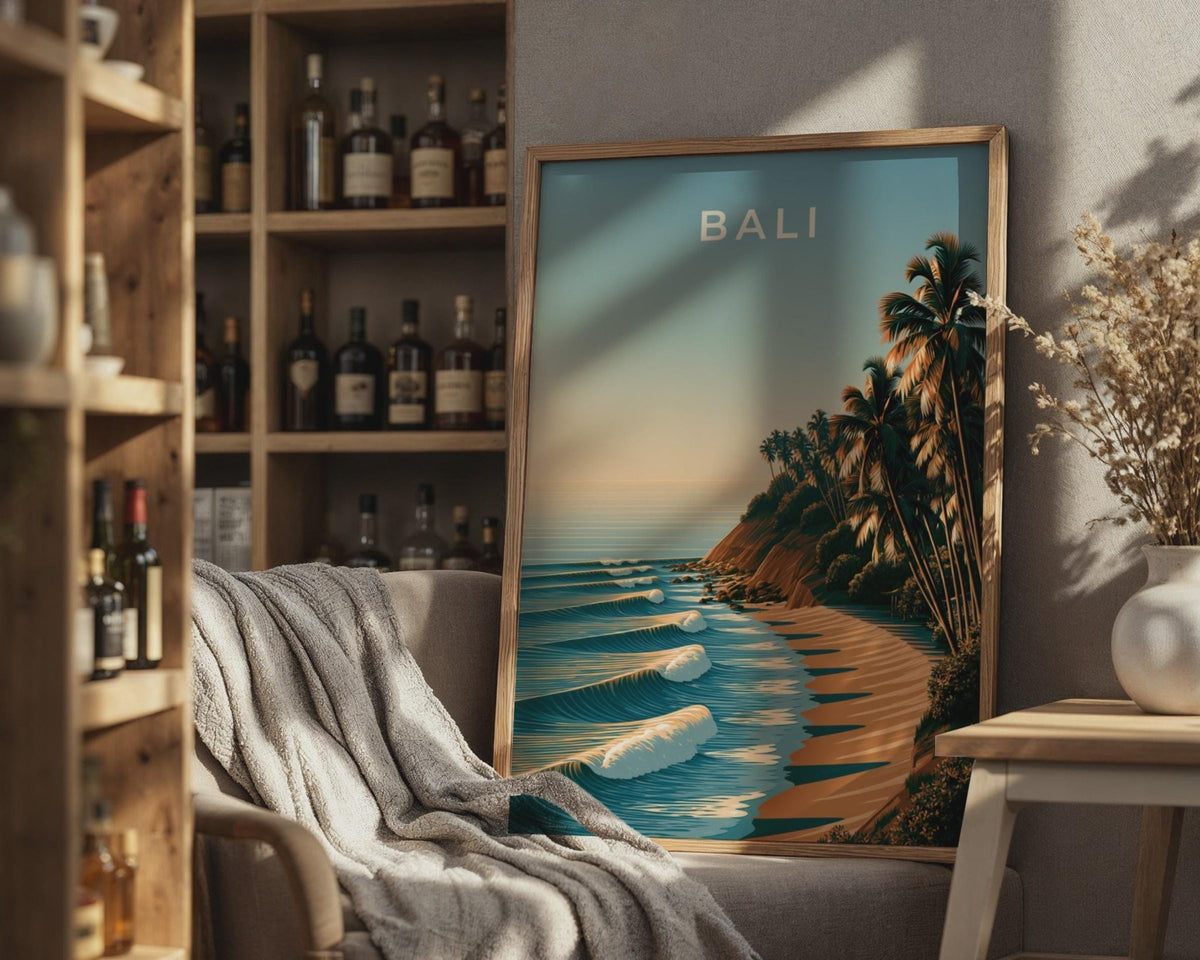 Bali Coastal Tropical Wall Art Print - WanderWall