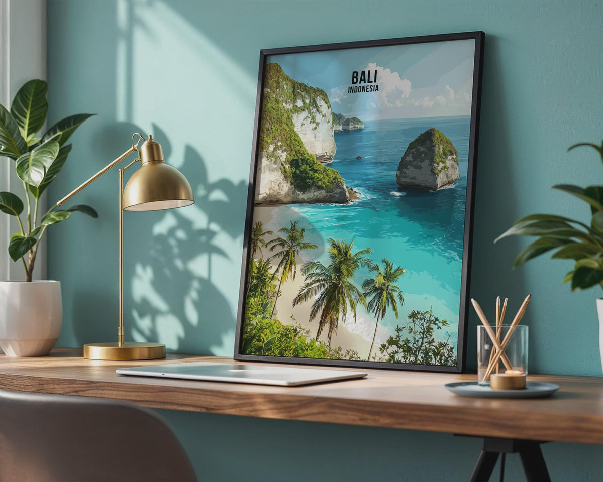 Bali Indonesia Landscape Poster Wall Art Print - WanderWall