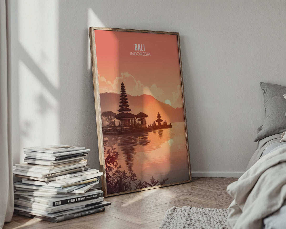 Bali Indonesia Landscape Poster Wall Art Print - WanderWall