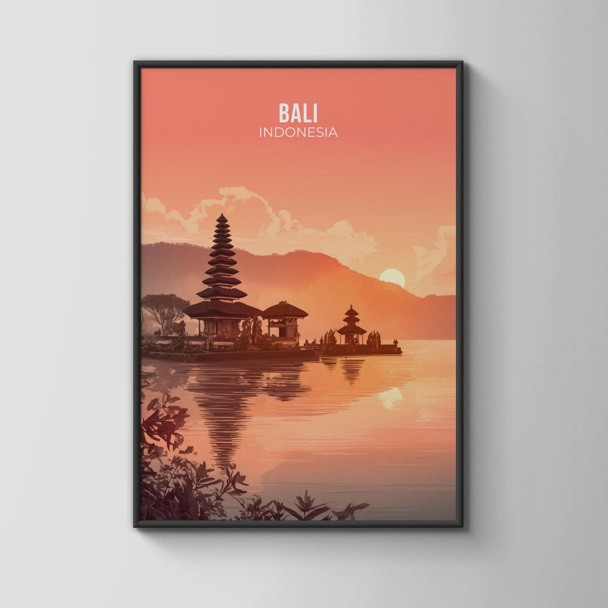 Bali Indonesia Landscape Poster Wall Art Print - WanderWall