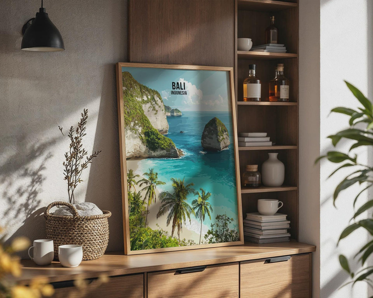 Bali Indonesia Landscape Poster Wall Art Print - WanderWall