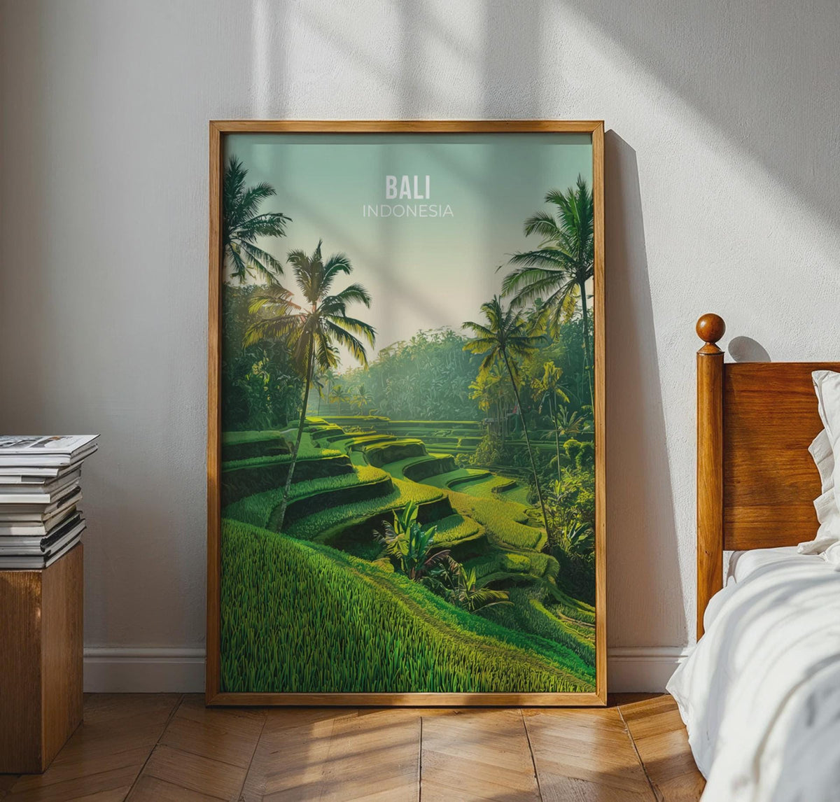 Bali Indonesia Rice Terraces Art Print Wall Art - WanderWall