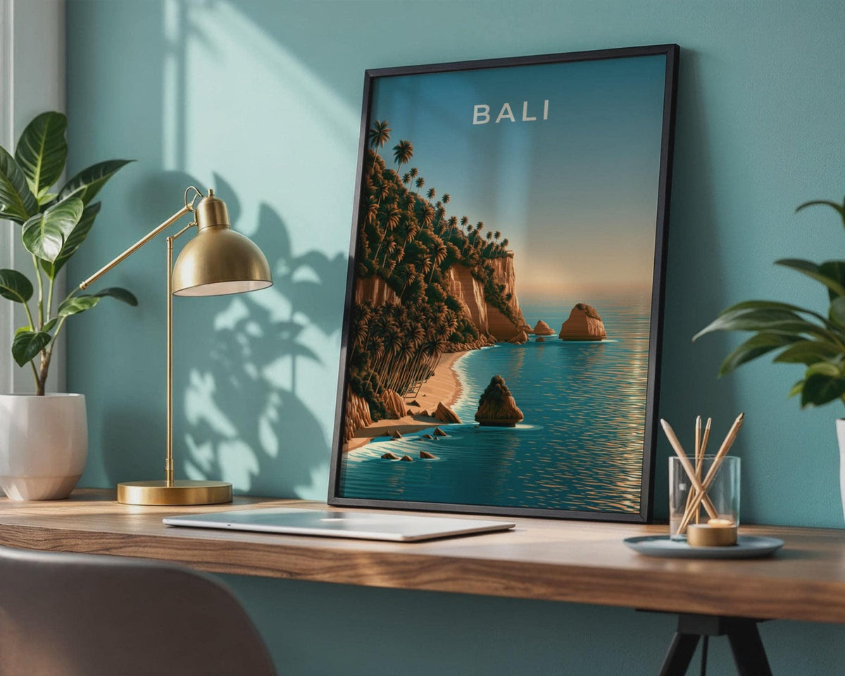 Bali Landscape Art Poster Print - WanderWall