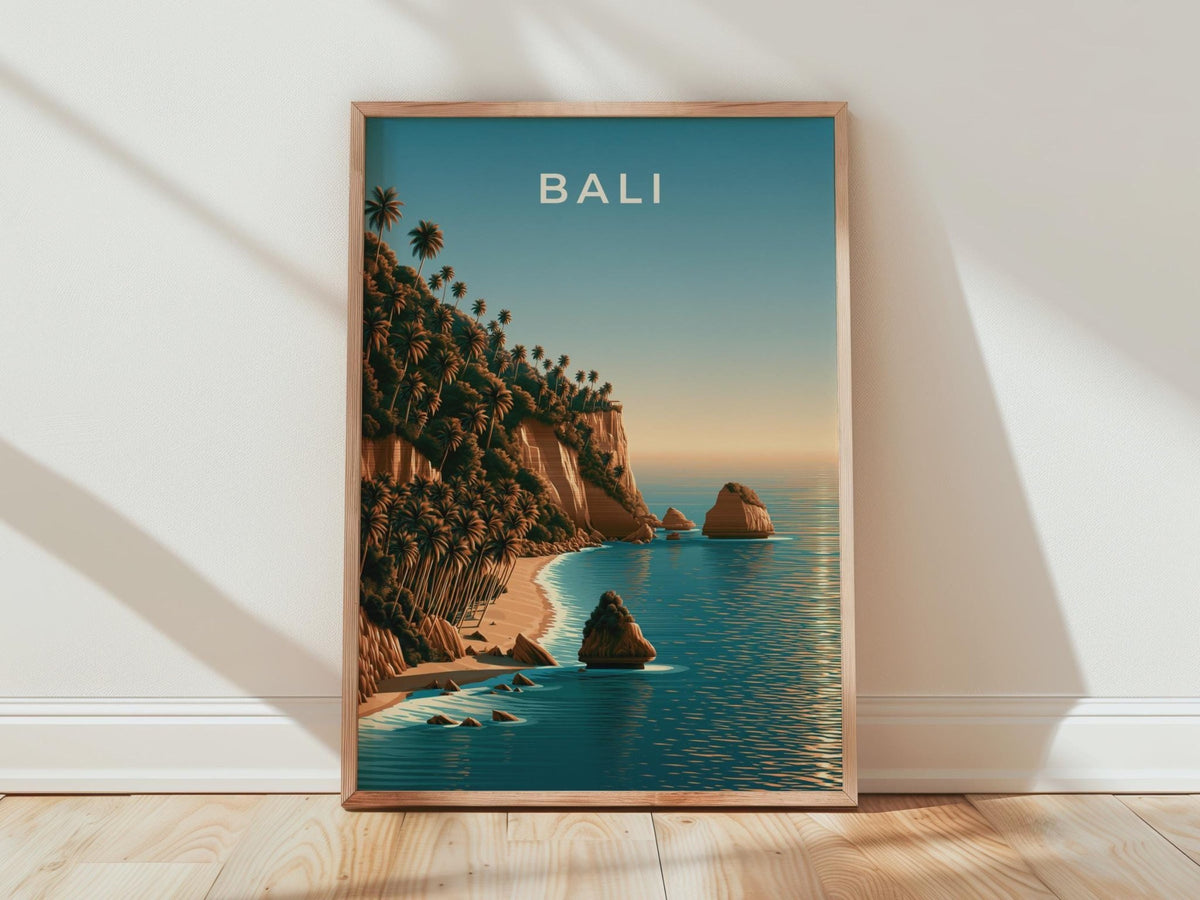 Bali Landscape Art Poster Print - WanderWall