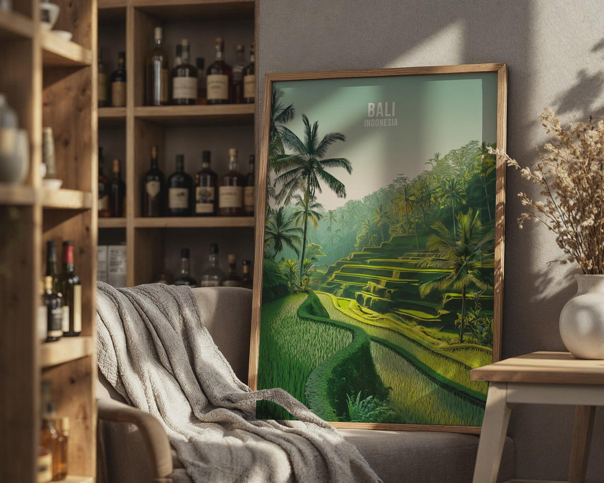 Bali Rice Terraces Wall Art Print - WanderWall