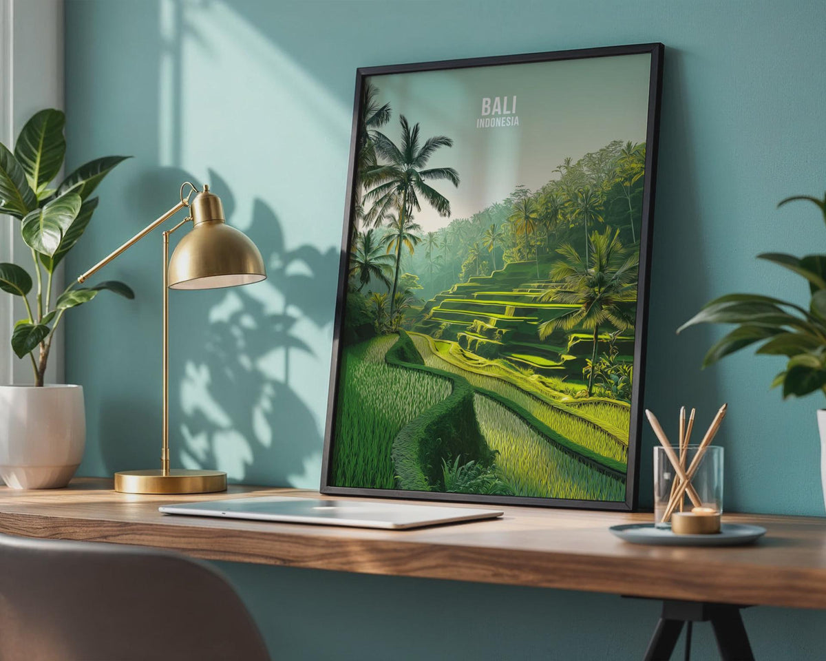 Bali Rice Terraces Wall Art Print - WanderWall