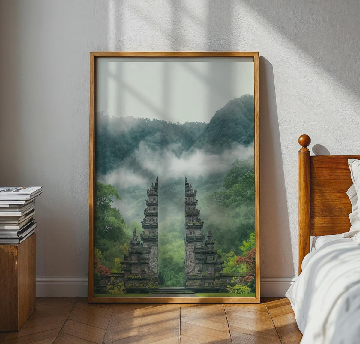 Bali Temple Gate Poster Print Wall Art - WanderWall