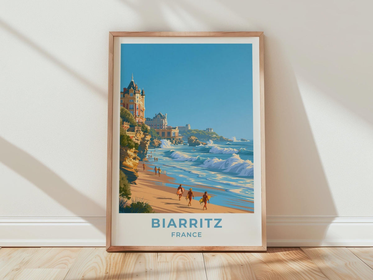 Biarritz Poster - WanderWall