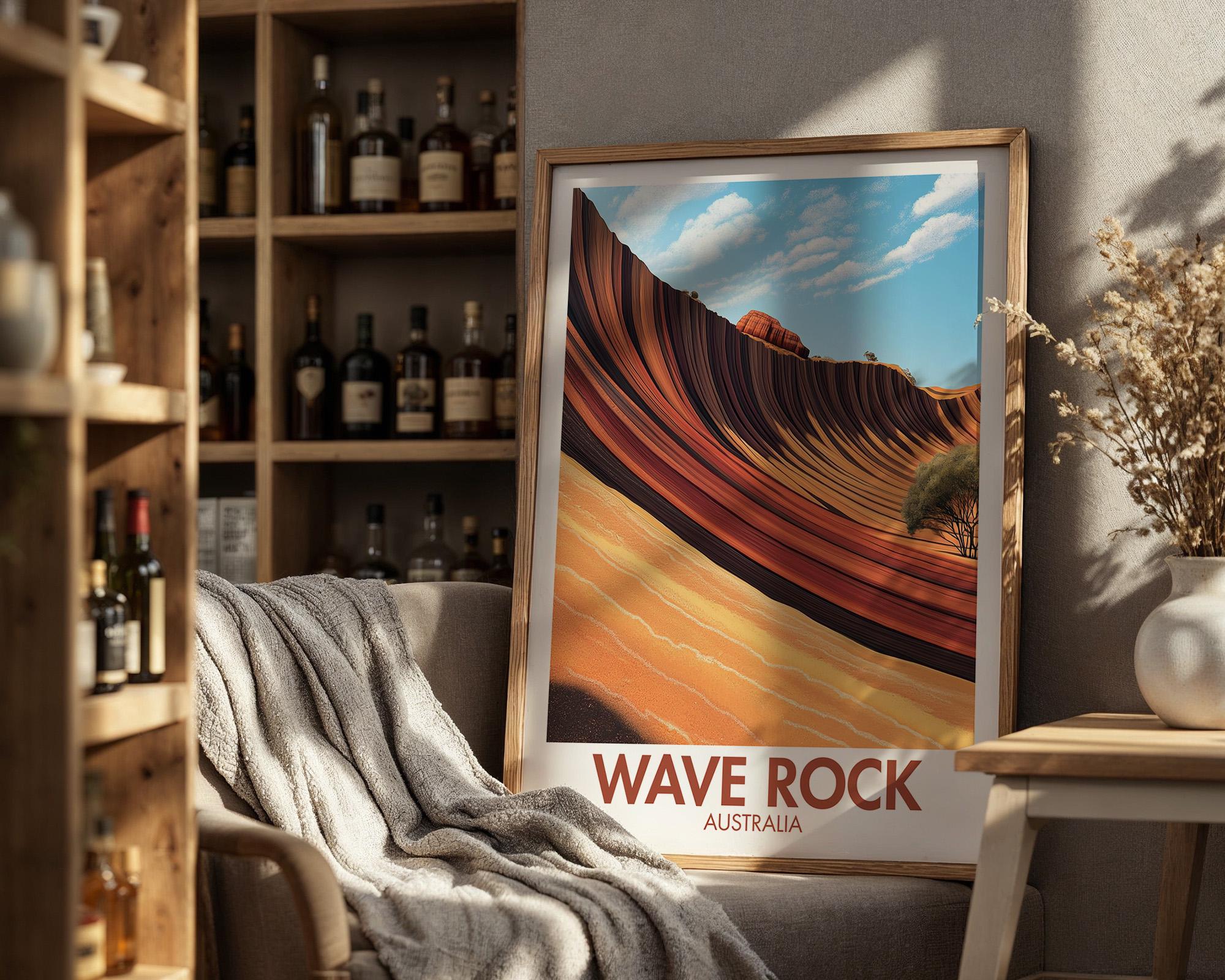 Wave Rock Poster