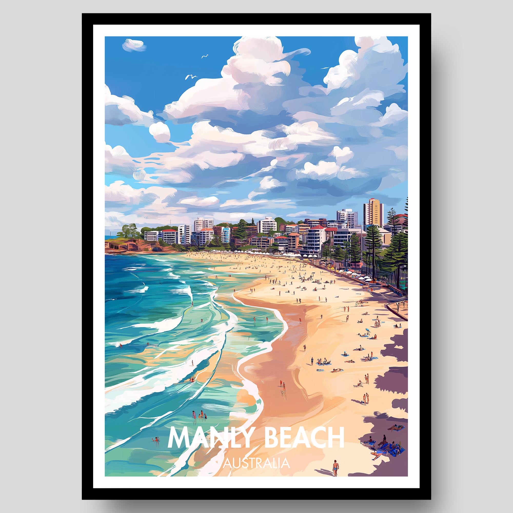 Manly Beach Poster