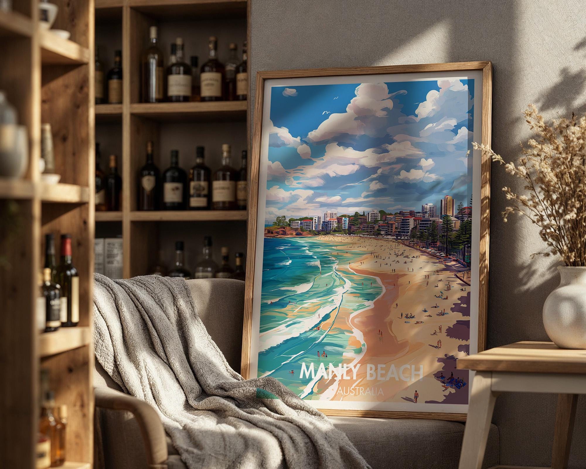 Manly Beach Poster