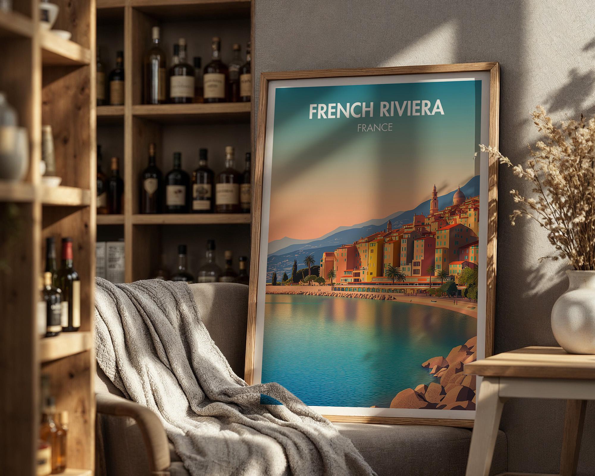 French Riviera Poster