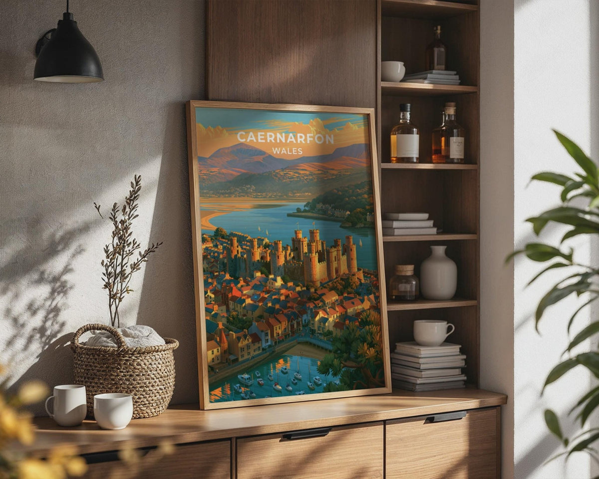 Caernarfon Castle Poster - WanderWall