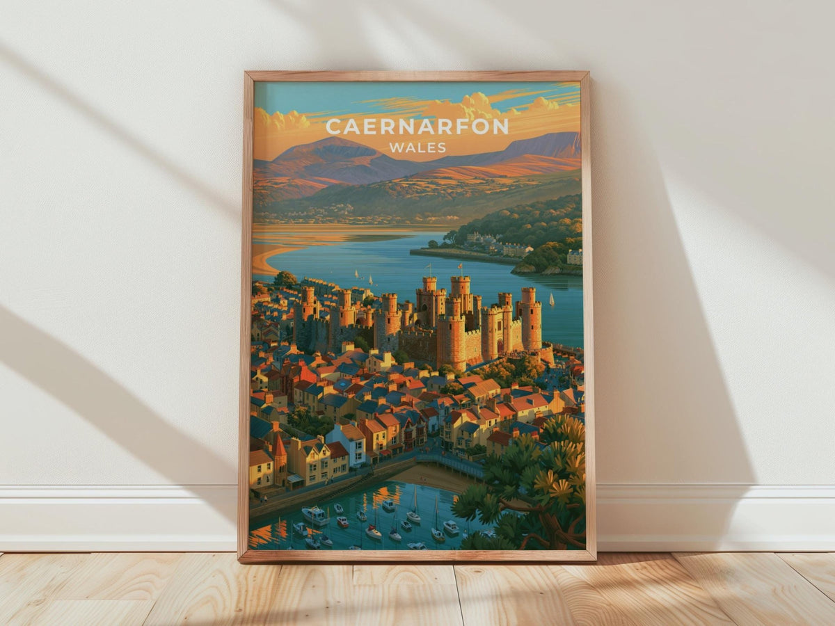Caernarfon Castle Poster - WanderWall