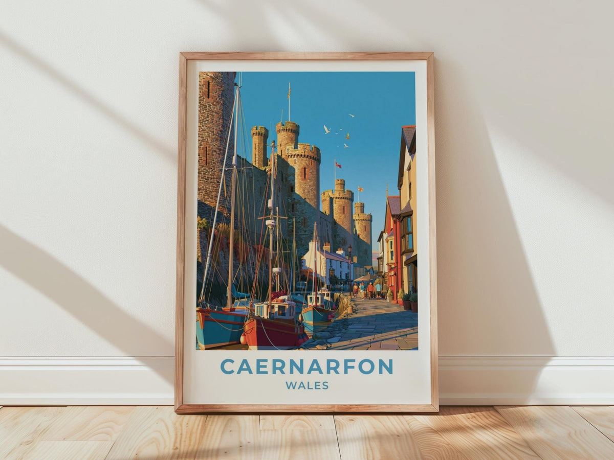 Caernarfon Castle Poster - WanderWall