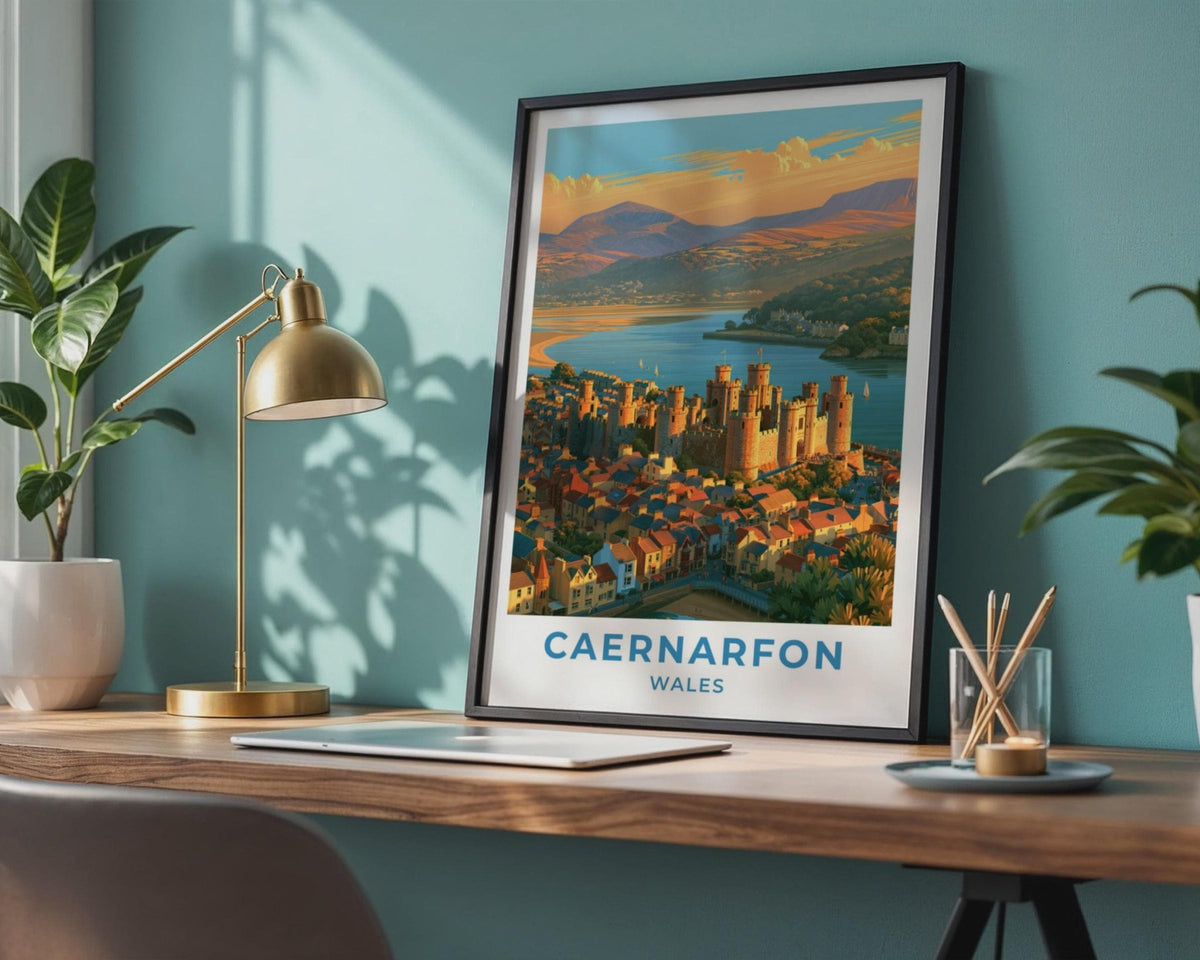 Caernarfon Castle Poster - WanderWall