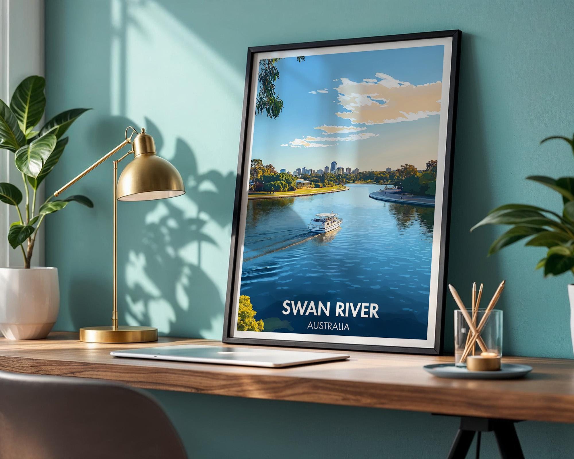 Swan River Poster
