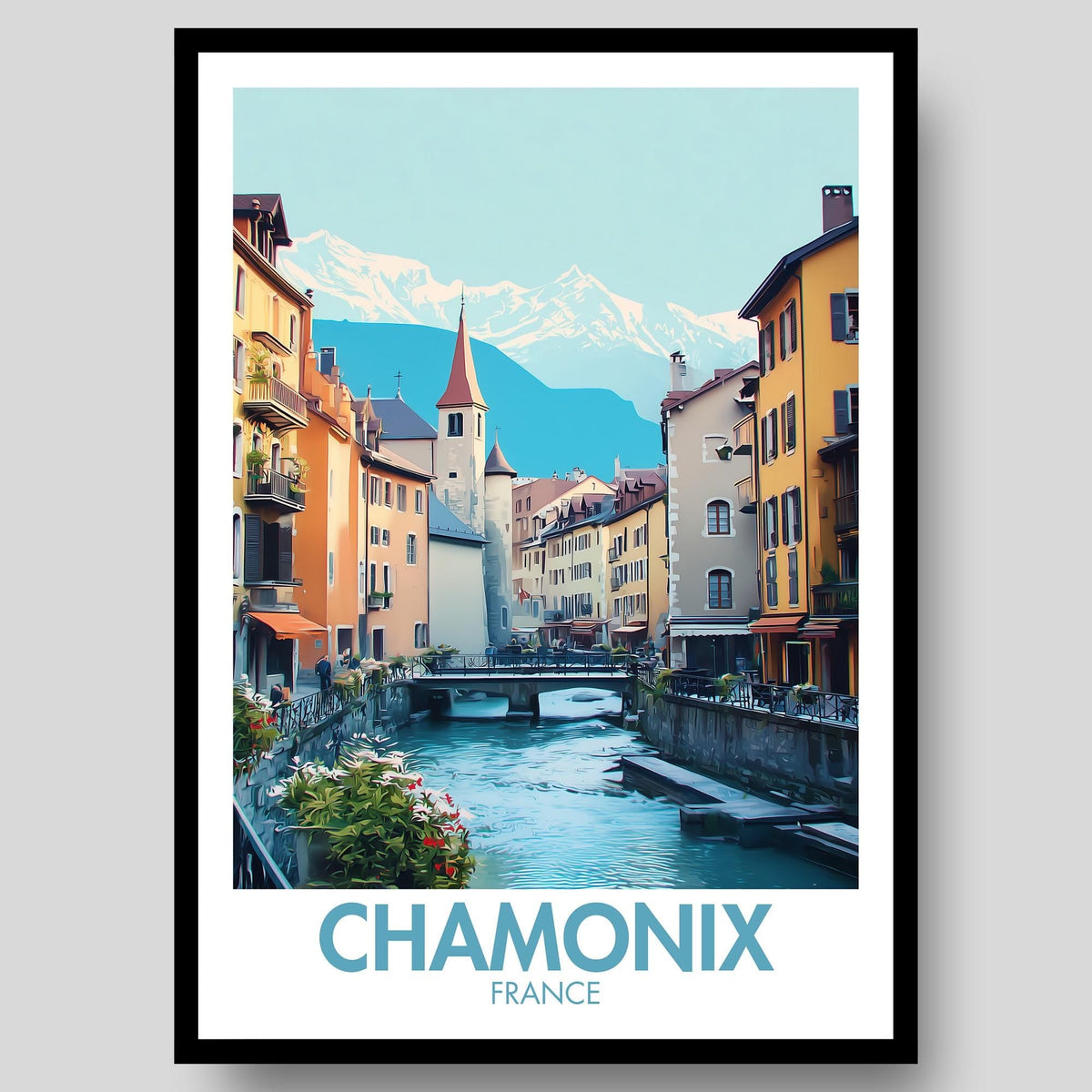 Chamonix Poster - WanderWall