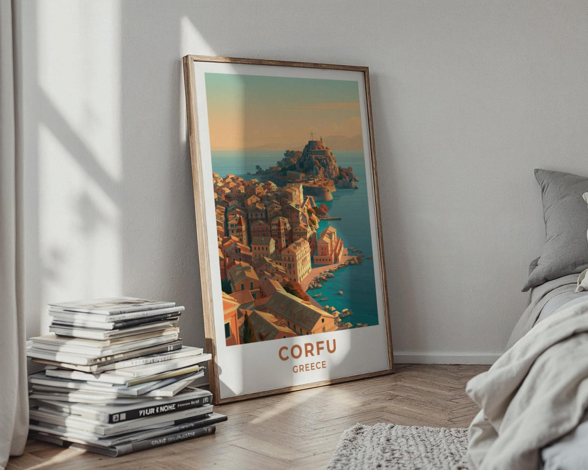 Corfu Greece Travel Poster - WanderWall