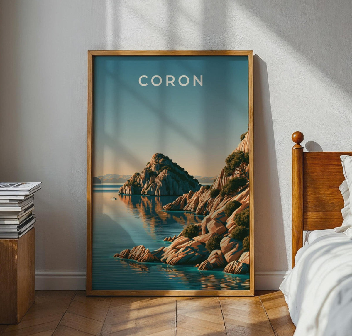 Coron Philippines Print, Palawan Island Wall Art, Minimalist Coastal Poster - WanderWall