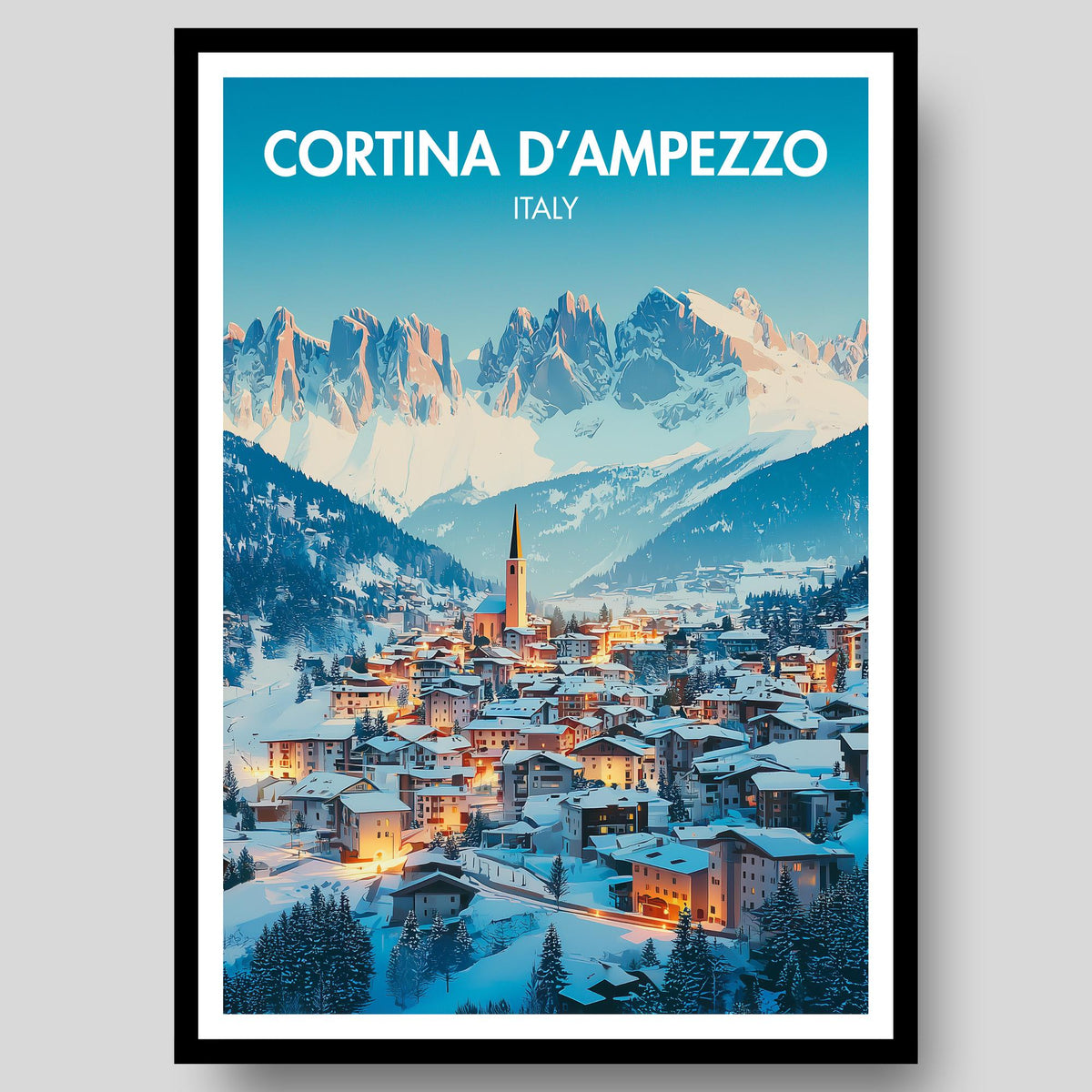 Cortina d'Ampezzo Poster - WanderWall