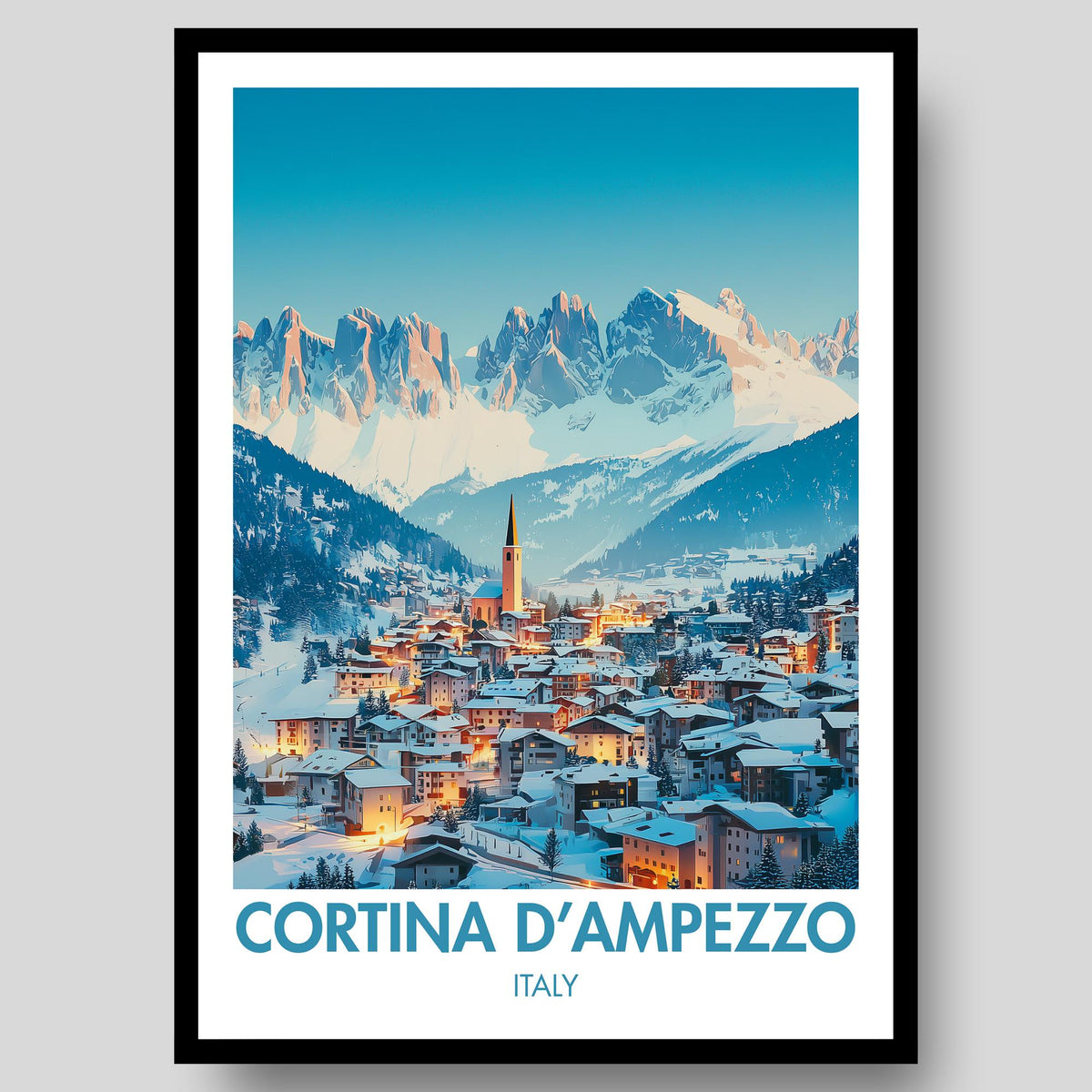 Cortina d'Ampezzo Poster - WanderWall