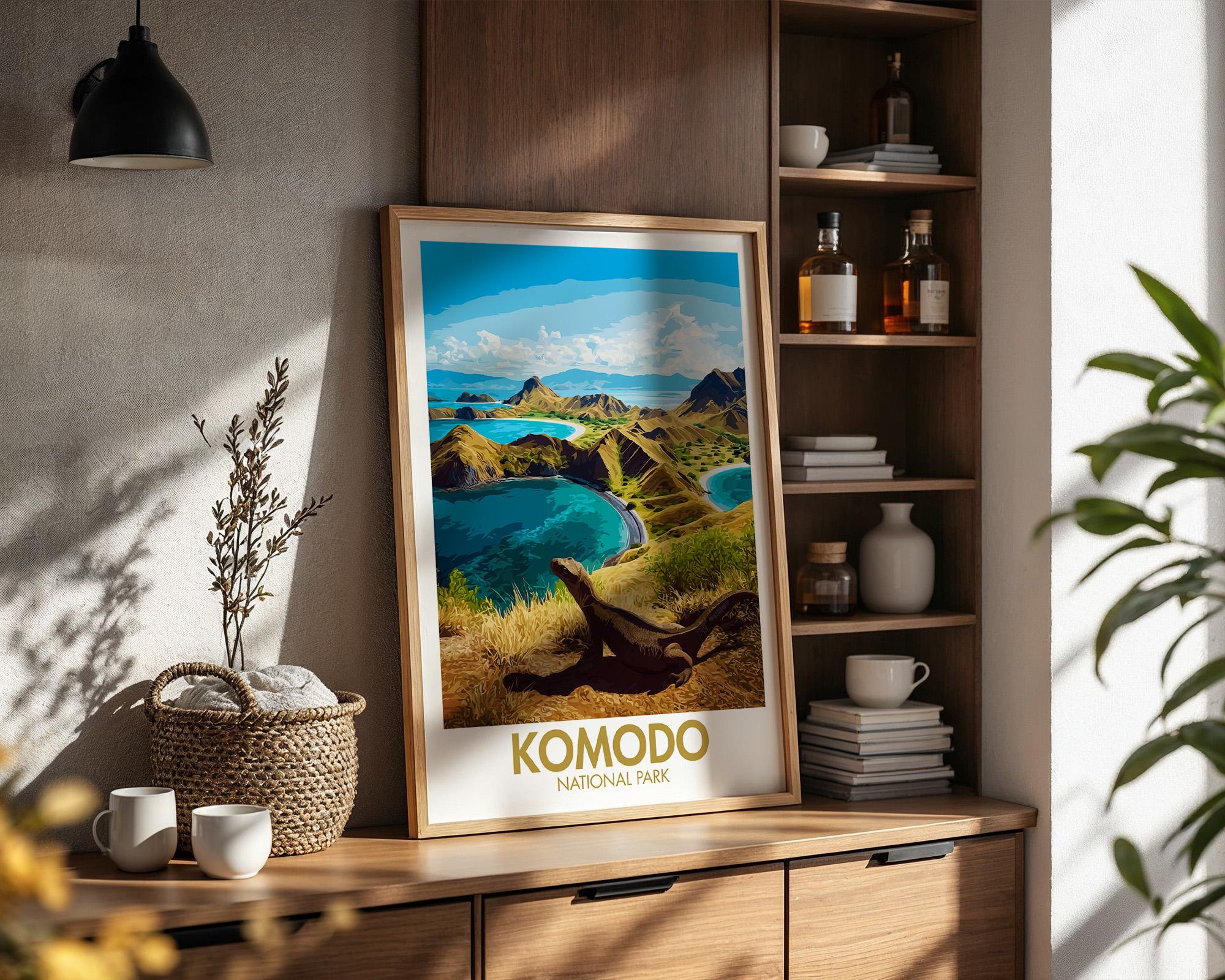 Komodo National Park Poster