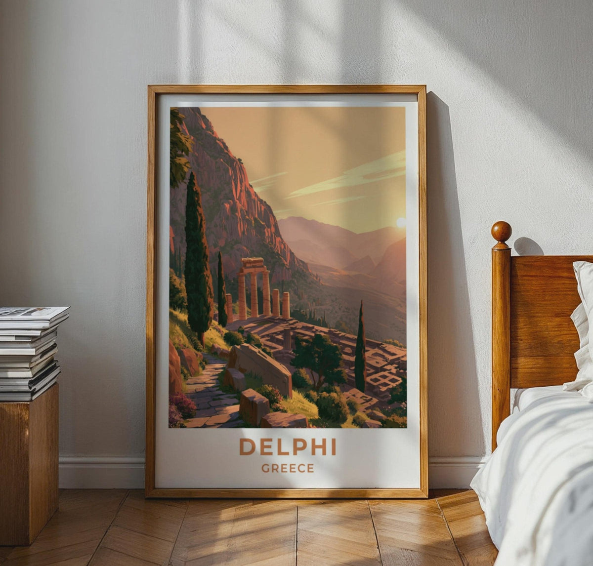 Delphi Greece Travel Poster - WanderWall