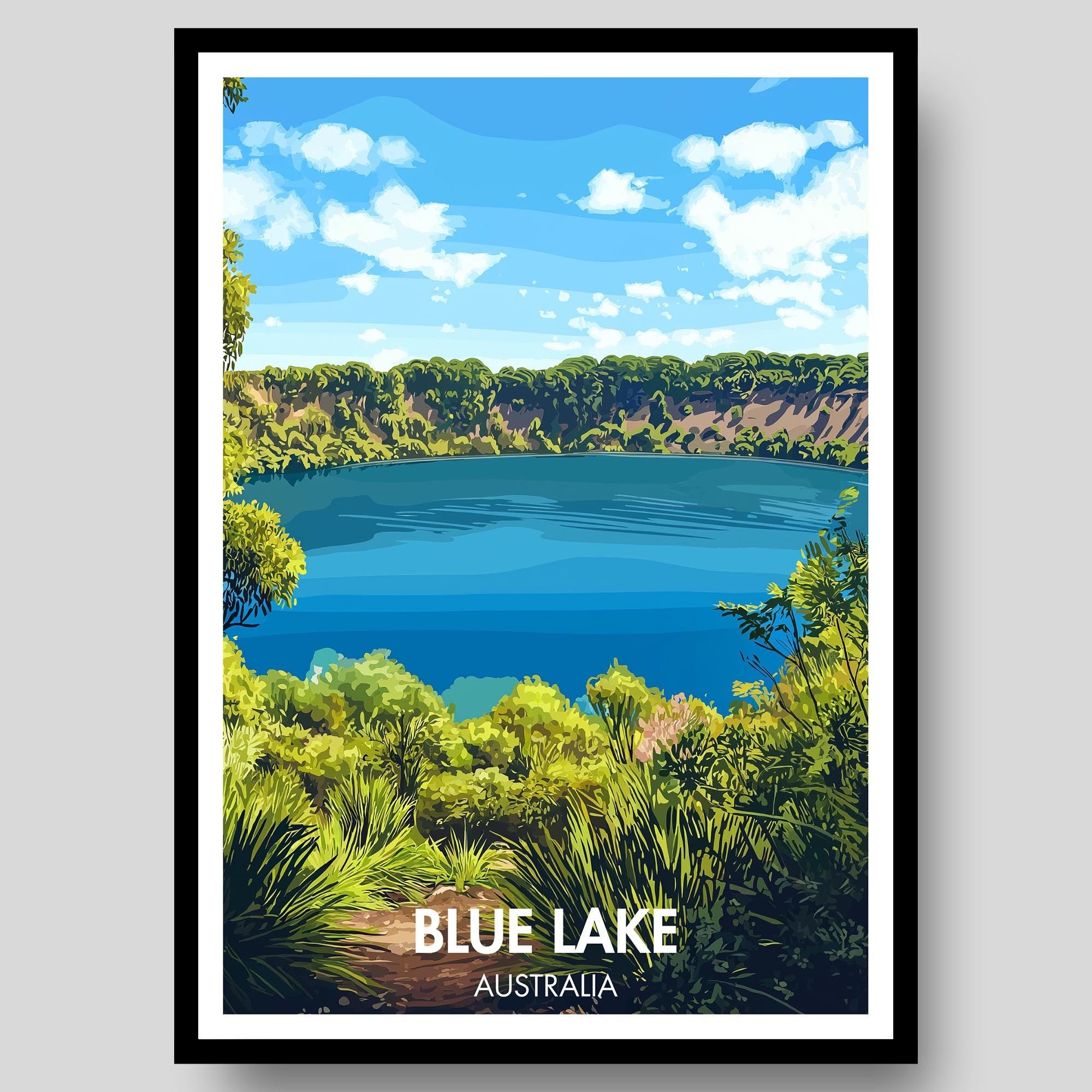 Blue Lake Poster