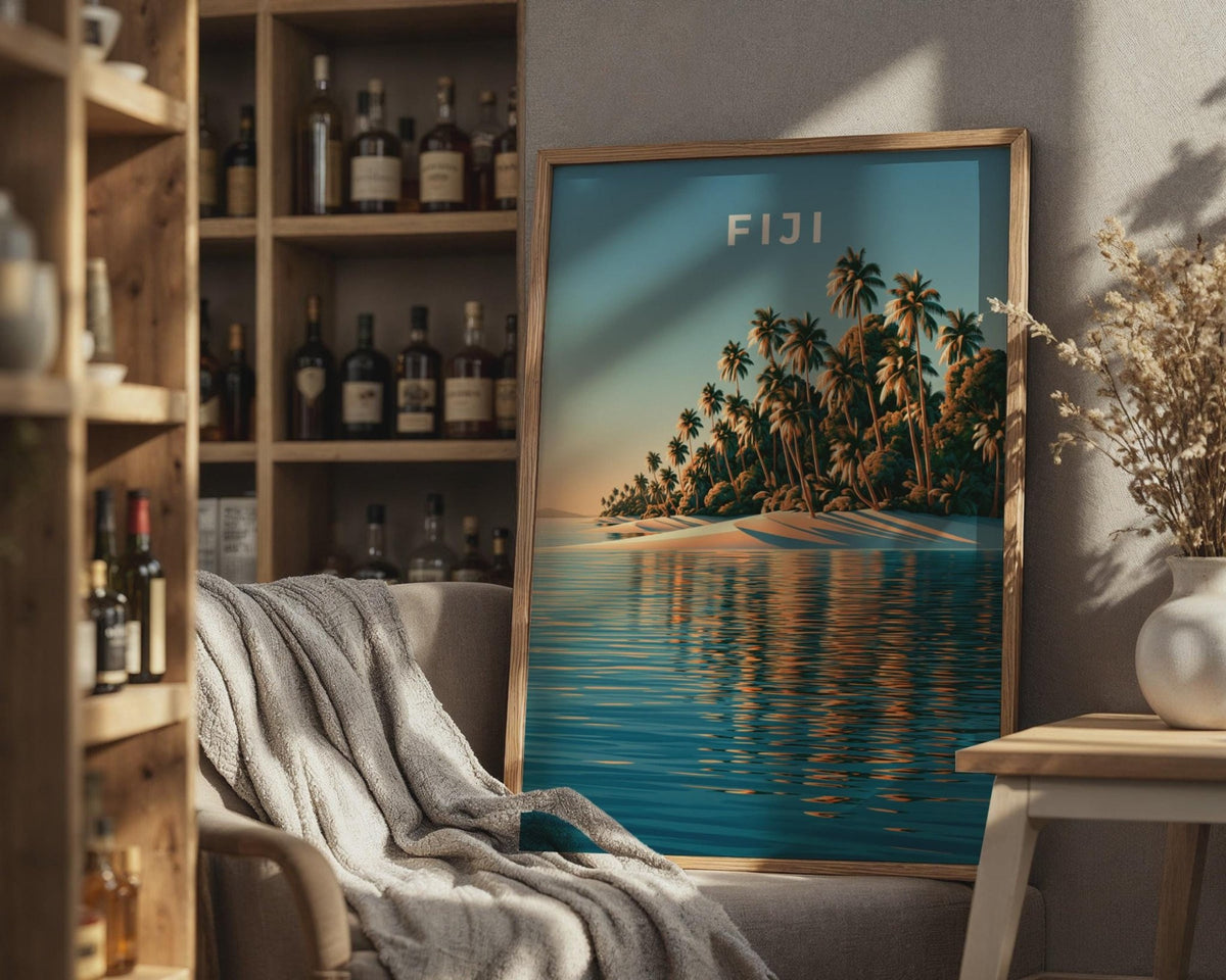 Fiji Poster Tropical Wall Art - WanderWall