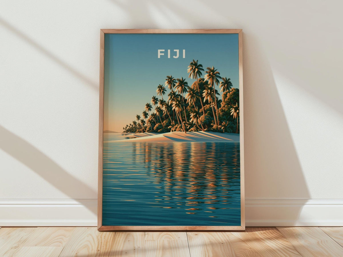 Fiji Poster Tropical Wall Art - WanderWall