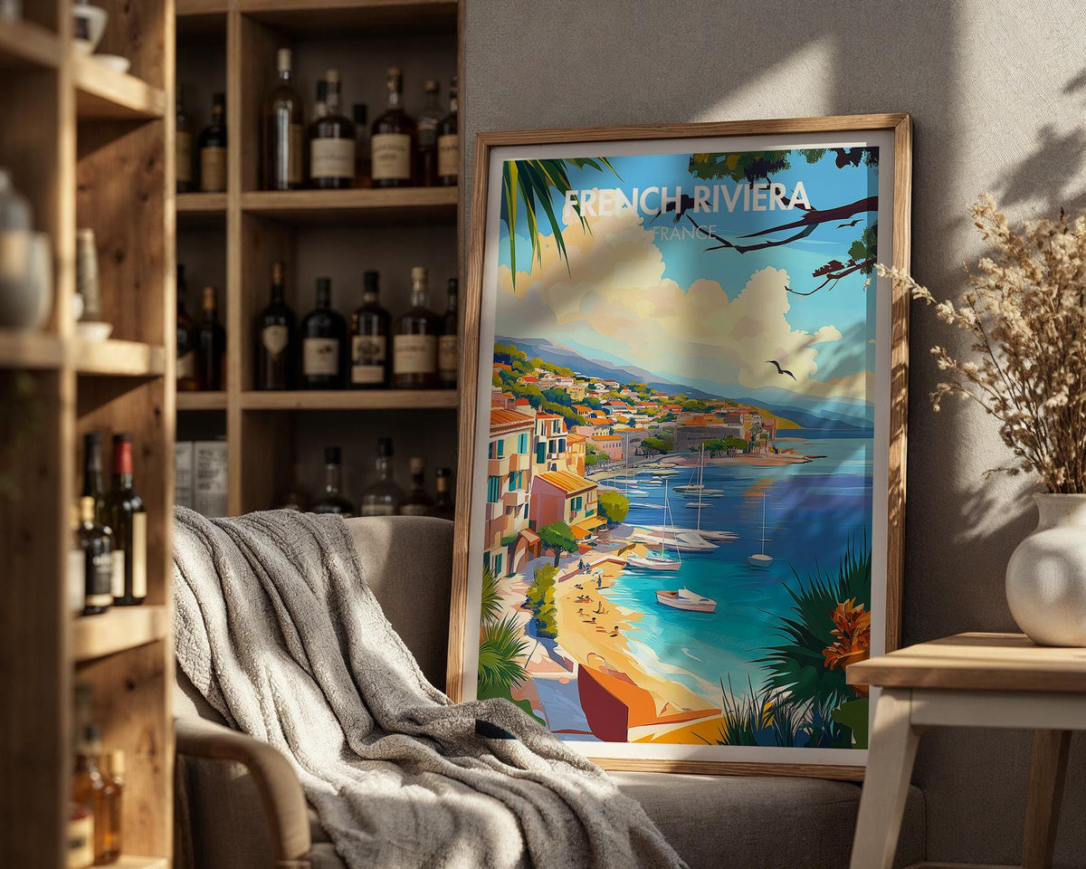 French Riviera Poster - WanderWall