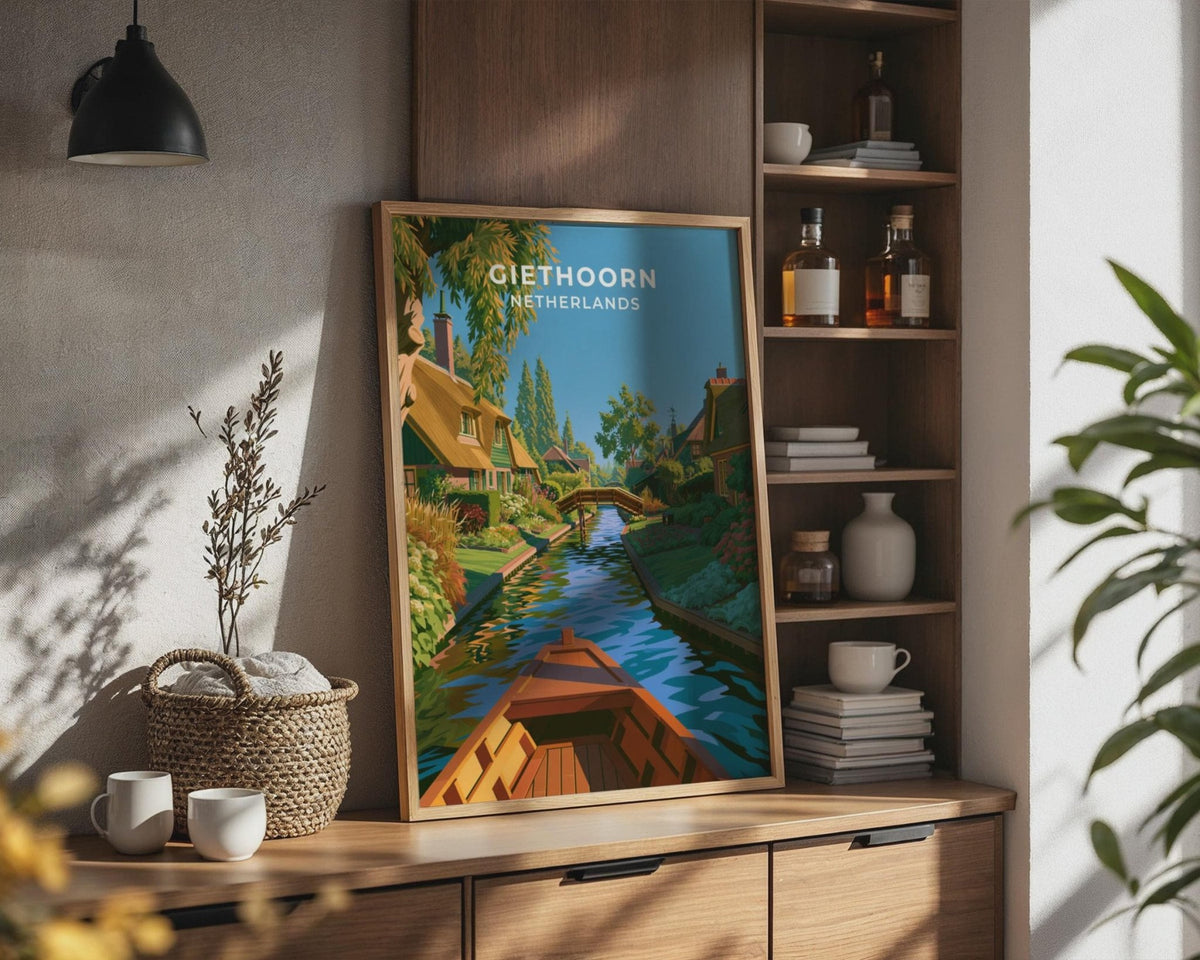 Giethoorn Netherlands Travel Poster - WanderWall