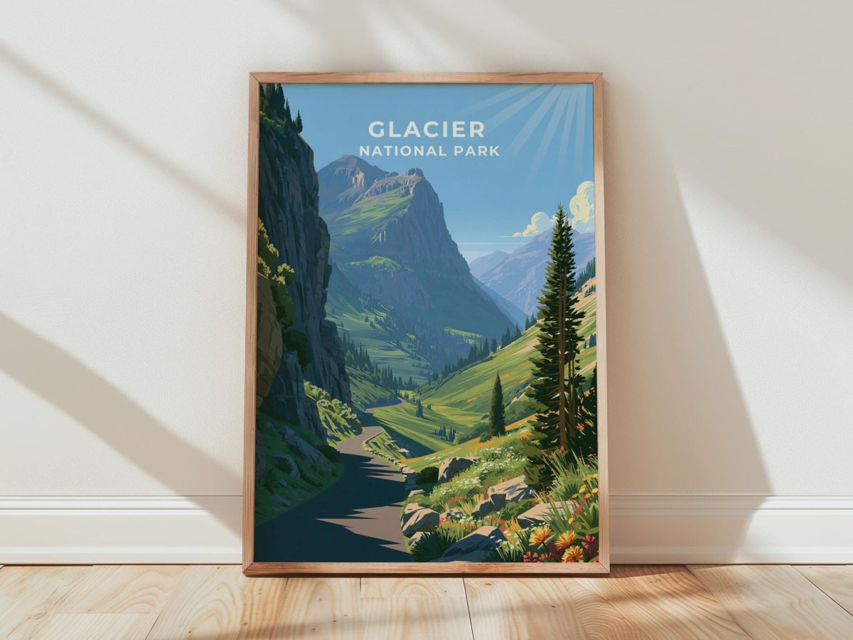 Glacier National Park Poster - WanderWall