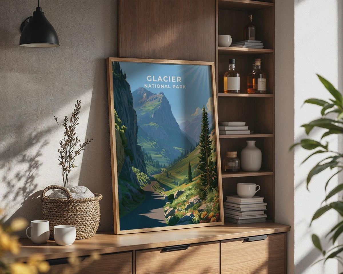 Glacier National Park Poster - WanderWall