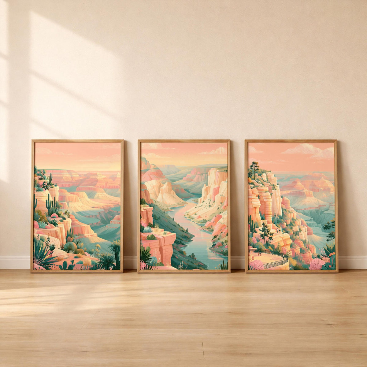 Grand Canyon Set of 3 Posters | Grand Canyon Gallery Wall Art - WanderWall