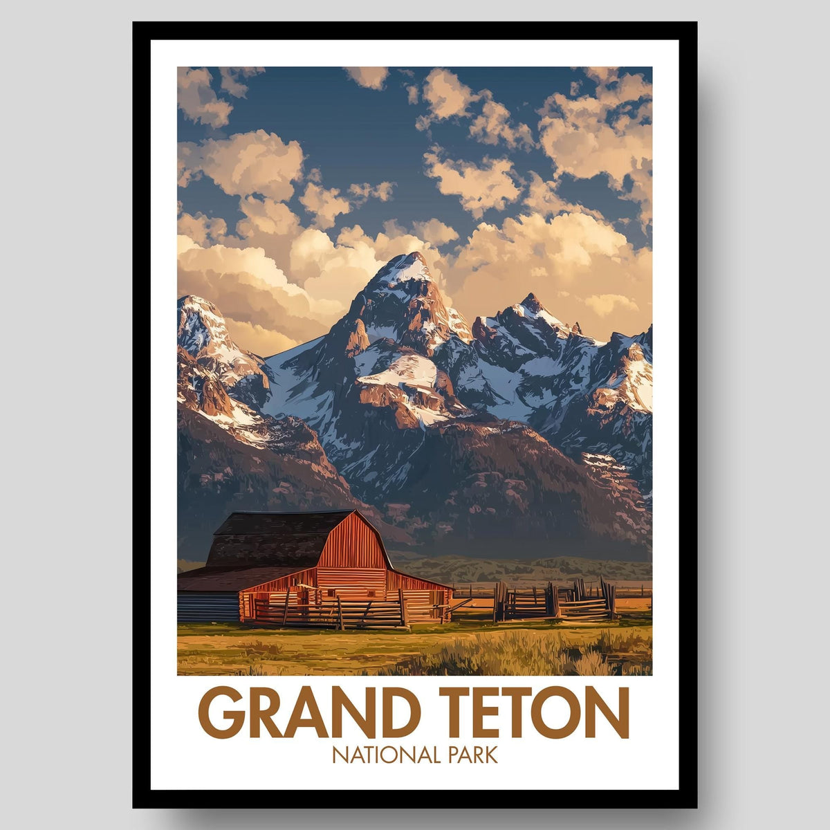 Grand Teton National Park Poster - WanderWall