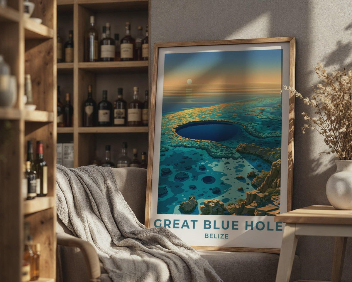 Great Blue Hole Poster - WanderWall