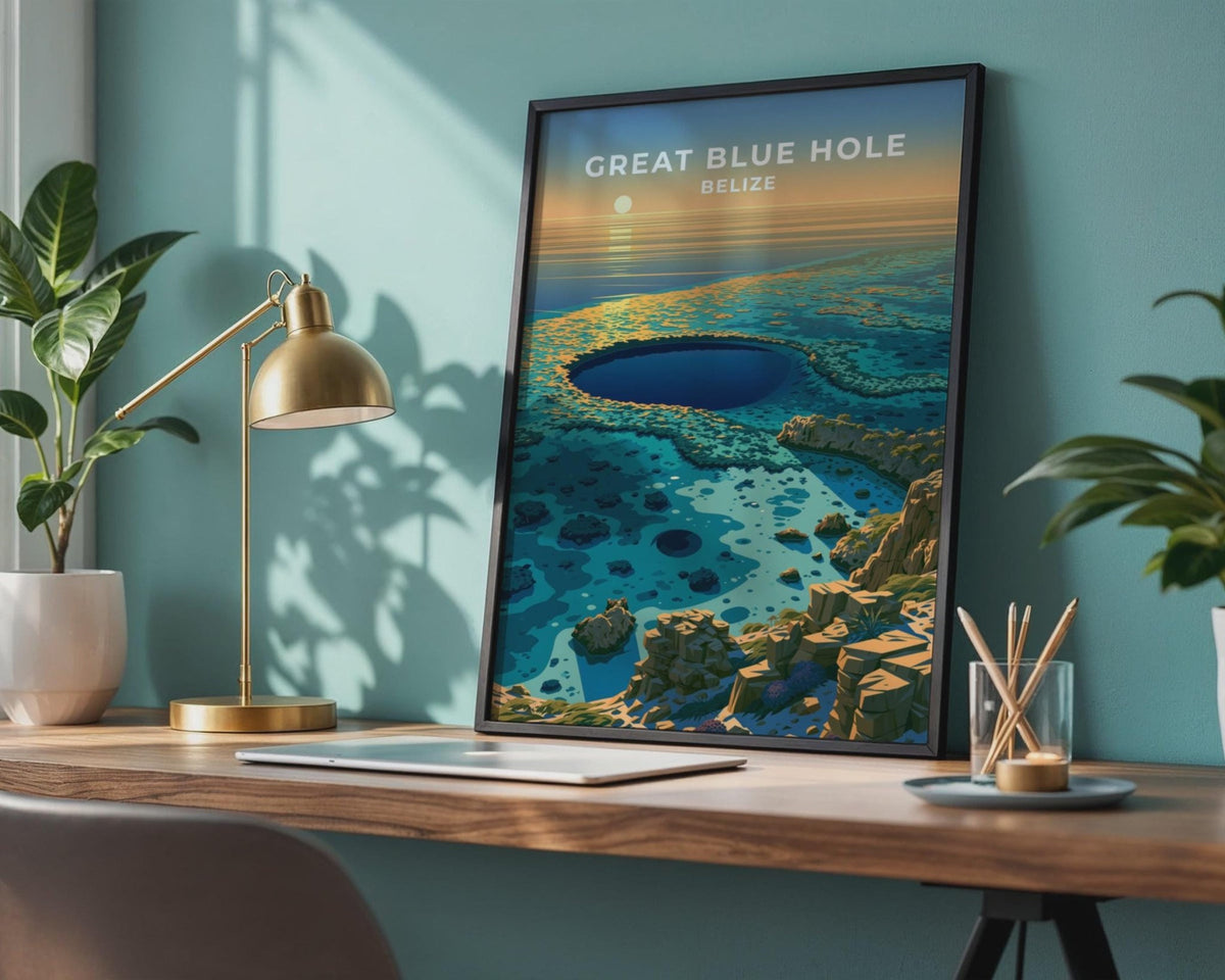 Great Blue Hole Poster - WanderWall