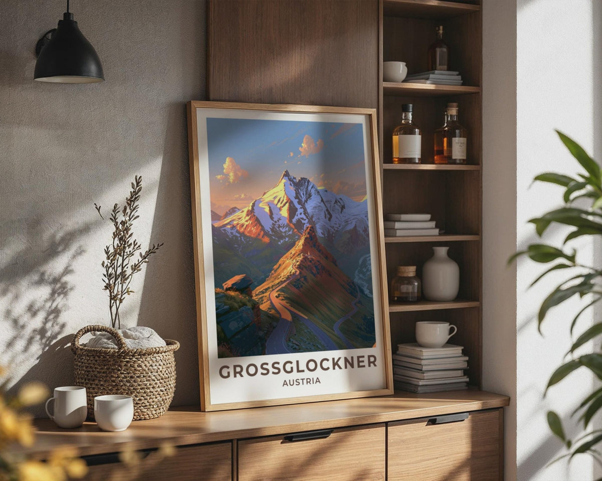Grossglockner Austria Travel Poster - WanderWall