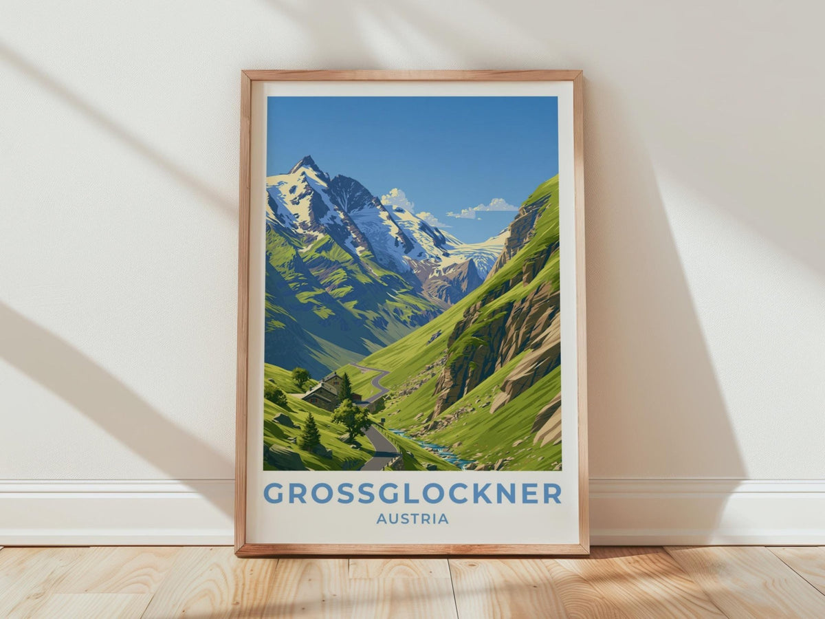 Grossglockner Austria Travel Poster - WanderWall