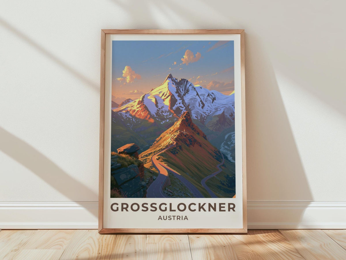 Grossglockner Austria Travel Poster - WanderWall