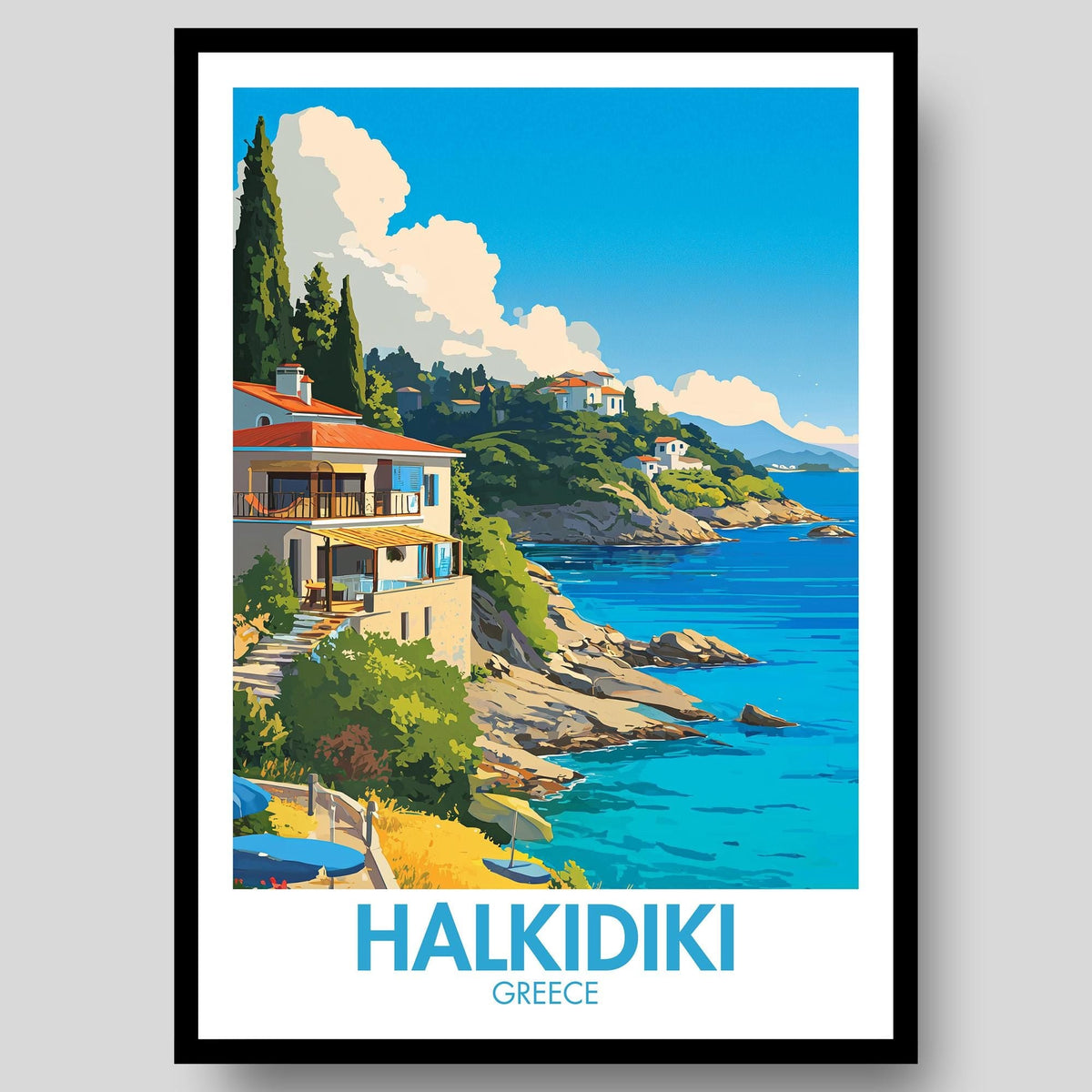 Halkidiki Poster - WanderWall